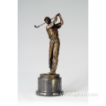 Estatua de jugador de golf de bronce para la venta